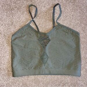 BKE Sage Green Textured Bralette XS/S